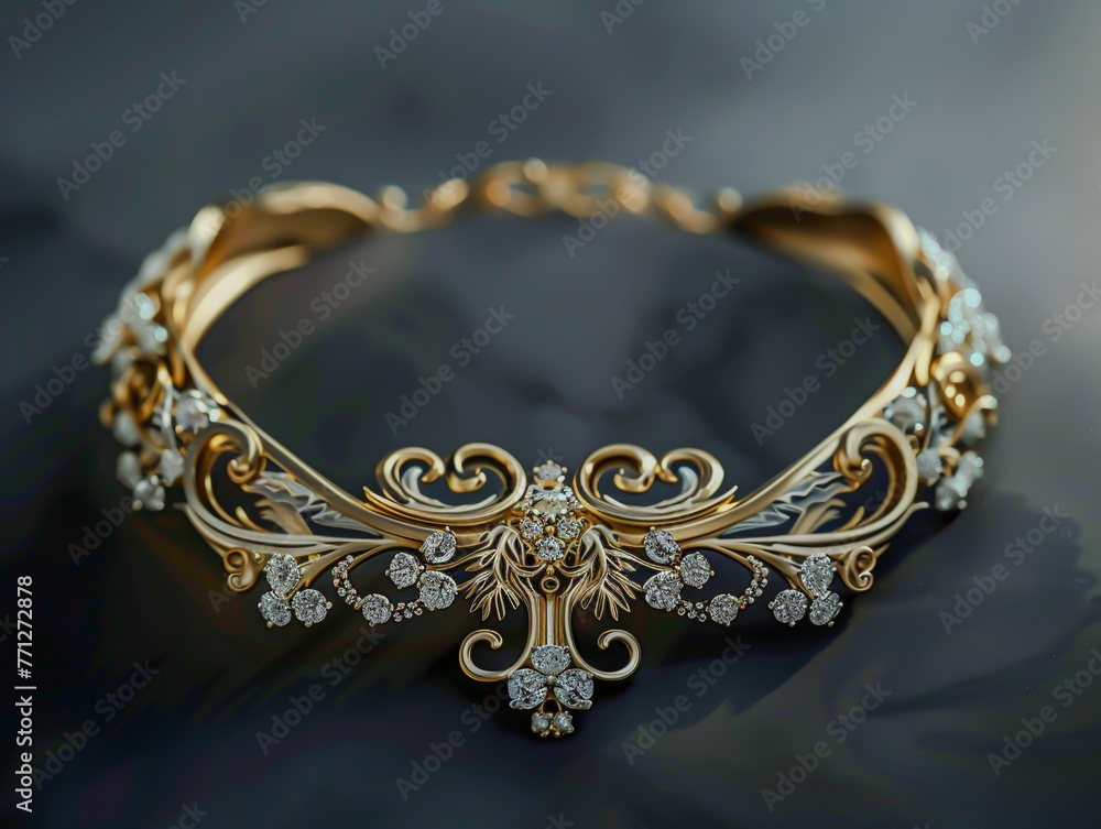 Diamond necklace a design for a luxurious Diamond necklace a design for a luxurious