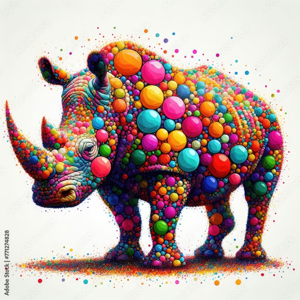 Isolated Colorful Animal on a Clear PNG Canvas, Generative AI Isolated Colorful Animal on a Clear PNG Canvas, Generative AI