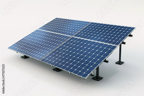 A pair of separate solar panels - three-dimensional depiction.