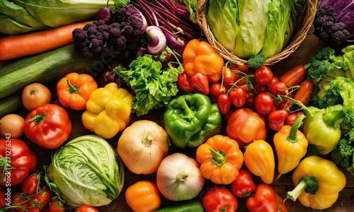 fresh vegetables on the market