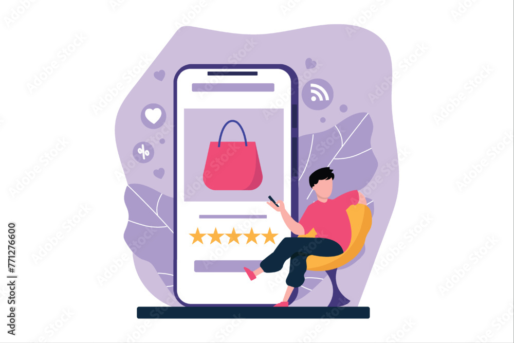 E Commerce Flat Illustration Design E Commerce Flat Illustration Design