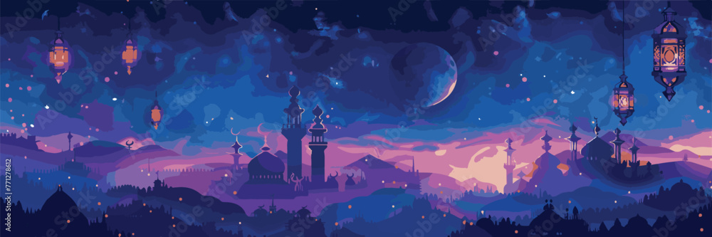background with clouds, arabian style, moeslim background with clouds, arabian style, moeslim