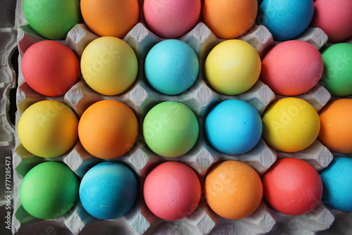 colorful eggs in carton © Chiara Sakuwa