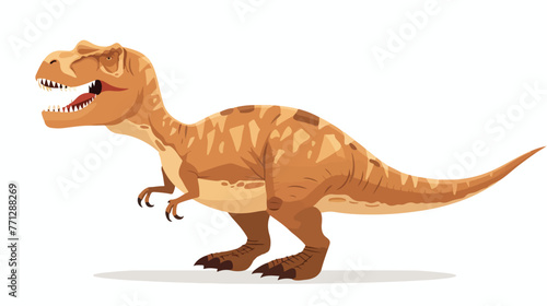 Cartoon Tyrannosaurus Rex character isolated on white