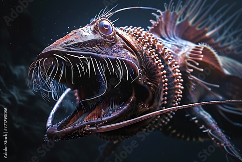 : A dynamic and fascinating view of deep sea creatures living in the dark abyss