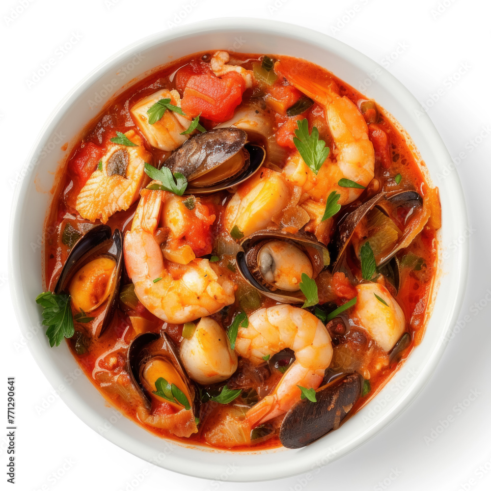 Hearty Seafood Stew with Shrimp, Mussels, and Tomato Broth Hearty Seafood Stew with Shrimp, Mussels, and Tomato Broth