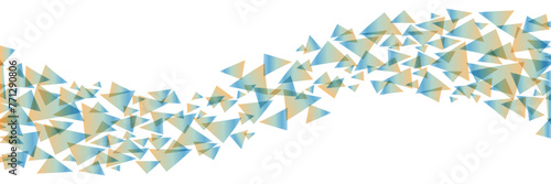 抽象的な波の様な緑色のウェーブラインのベクター背景画像