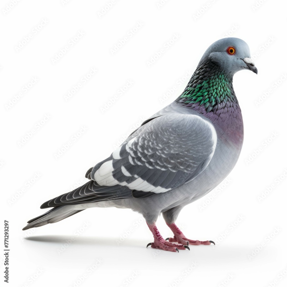 Pigeon isolated on white background Pigeon isolated on white background