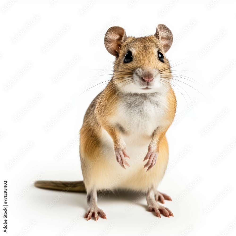 Kangaroo rat isolated on white background Kangaroo rat isolated on white background