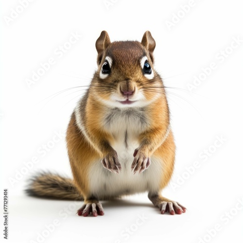 Chipmunk isolated on white background