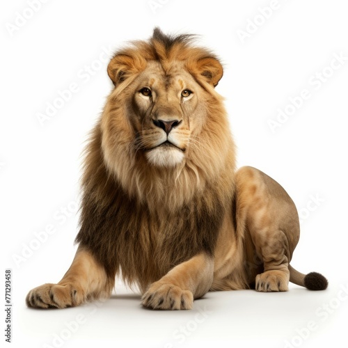 Lion cat isolated on white background © Michael Böhm