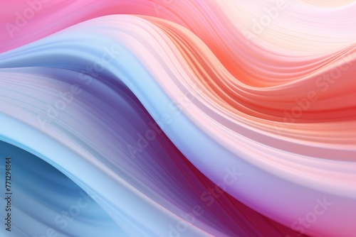 A mix of pastel colors and smooth curves