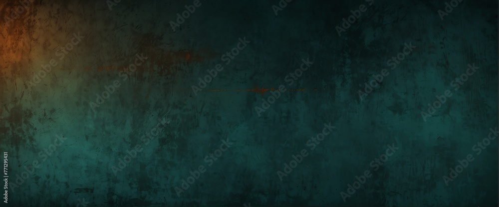 Dark teal to rusty brown color gradient wall texture grunge rough abstract with scratches and small cracks from Generative AI Dark teal to rusty brown color gradient wall texture grunge rough abstract with scratches and small cracks from Generative AI