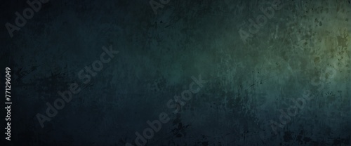 Olive drab to midnight blue color gradient wall texture grunge rough abstract with scratches and small cracks from Generative AI photo