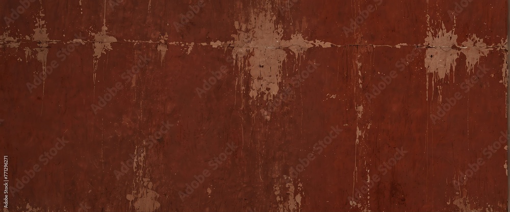 Obraz premium Red wall texture grunge rough abstract wall texture grunge rough abstract with scratches and small cracks from Generative AI