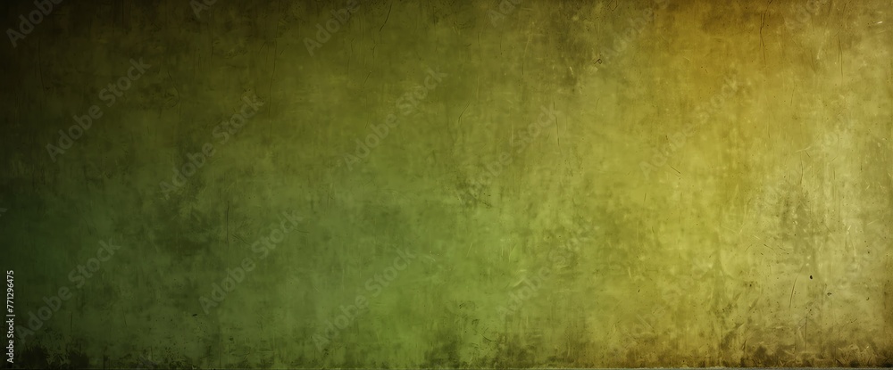 Sunflower yellow to lime green color gradient wall texture grunge rough abstract with scratches and small cracks from Generative AI