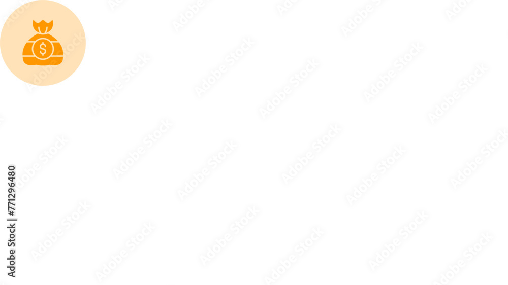 Obraz premium Money Bag Vector Icon