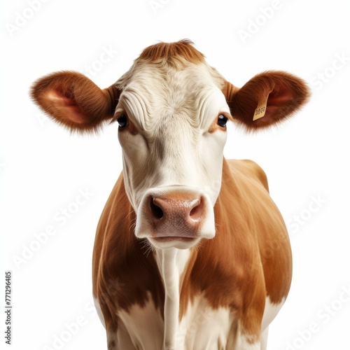 Cow isolated on white background © Michael Böhm