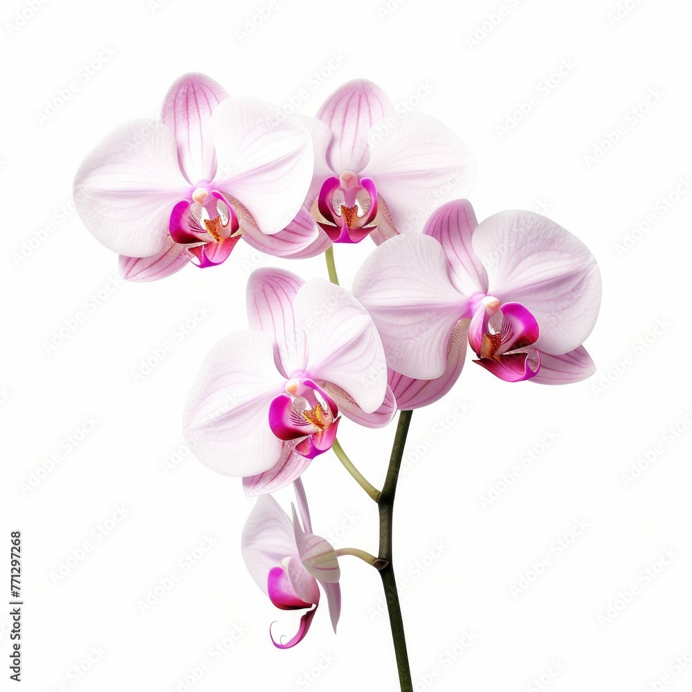 Orchid Flower, isolated on white background Orchid Flower, isolated on white background
