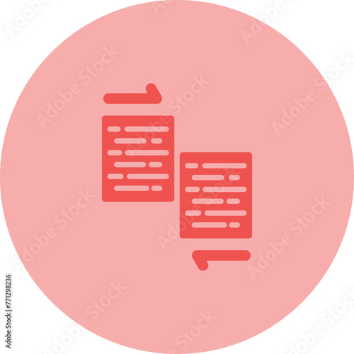 Document Merge Vector Icon