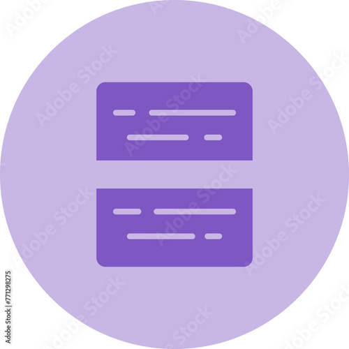 Document Split Vector Icon