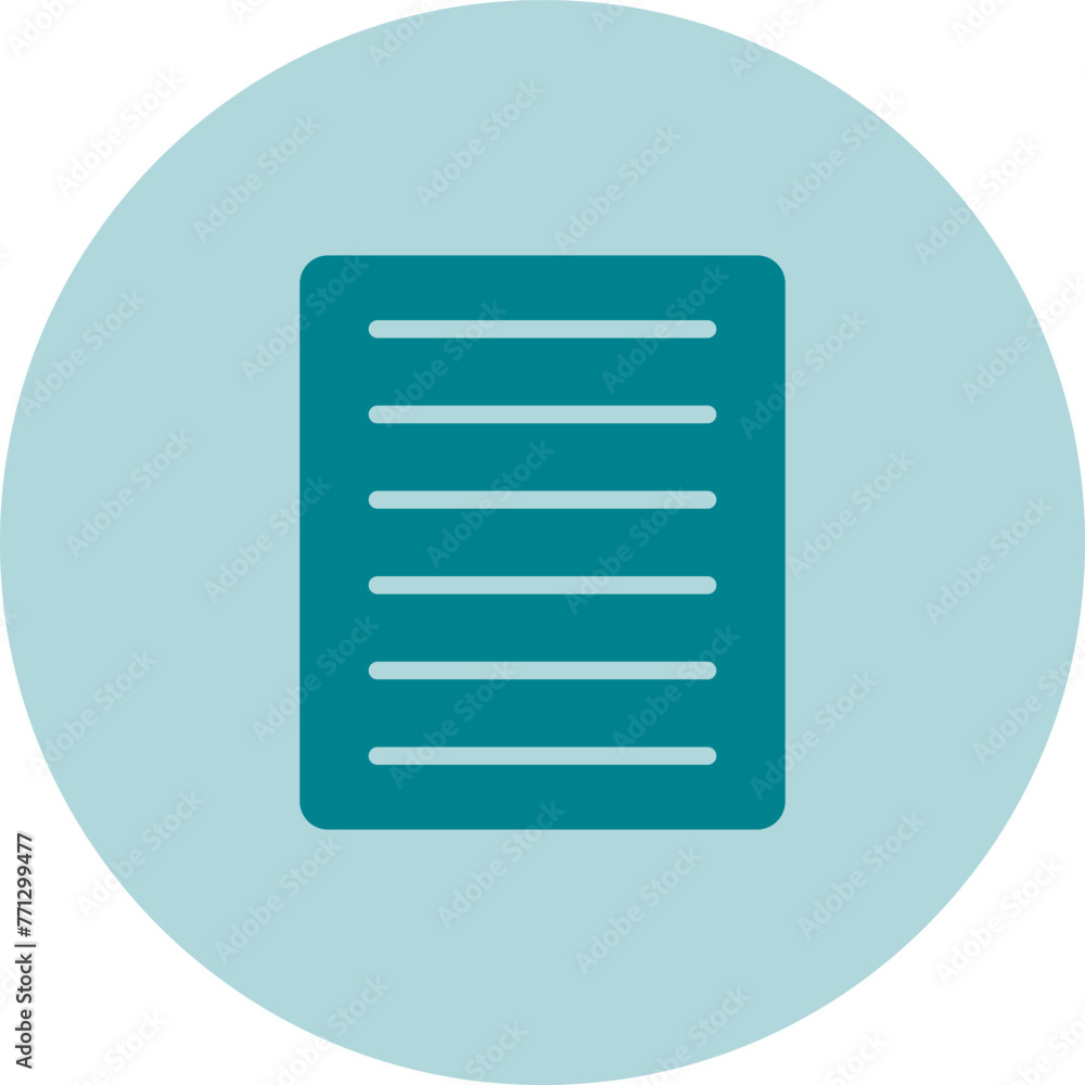 Document Align Justify Vector Icon Document Align Justify Vector Icon