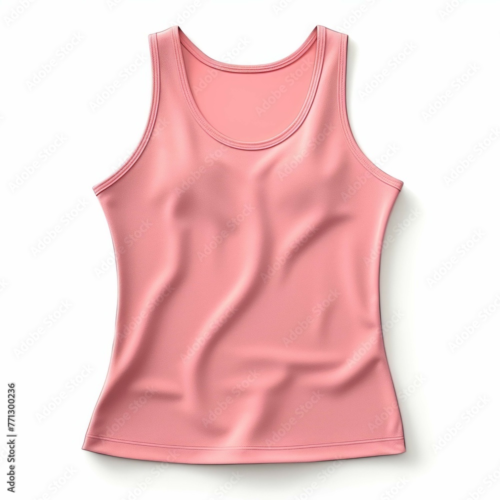 Pink Tank Top isolated on white background Pink Tank Top isolated on white background