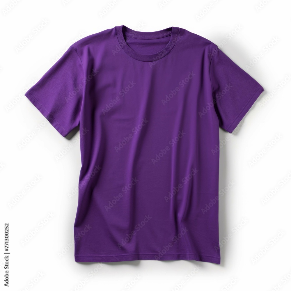 Purple T-Shirt isolated on white background Purple T-Shirt isolated on white background