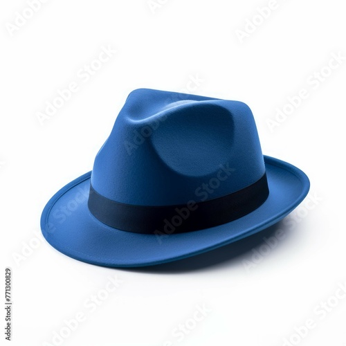 Blue Hat isolated on white background