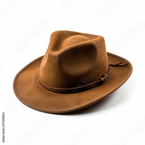 Brown Hat isolated on white background