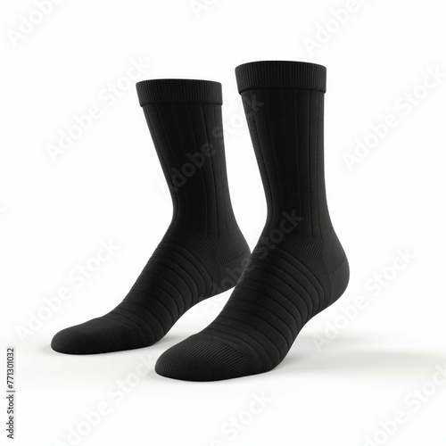 Black Socks isolated on white background