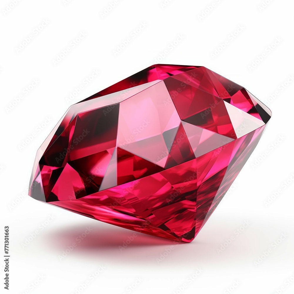 Ruby isolated on white background Ruby isolated on white background
