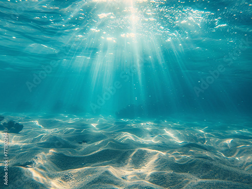 underwater blue water under the sand beach with sun sun 87da5897-05e4-4286-9c41-7cc412c747a1