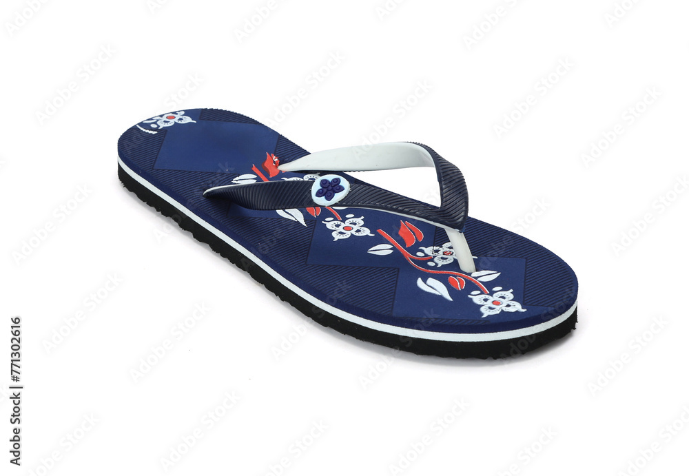womens eva flip-flop isolated on white background womens eva flip-flop isolated on white background