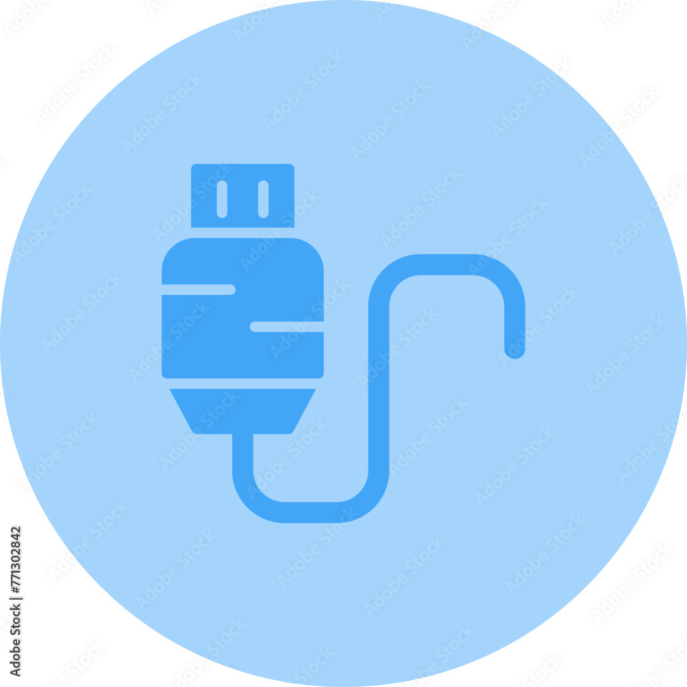 Usb Cable Vector Icon Usb Cable Vector Icon
