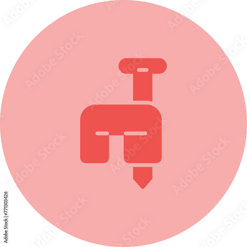 Cable Staples Vector Icon