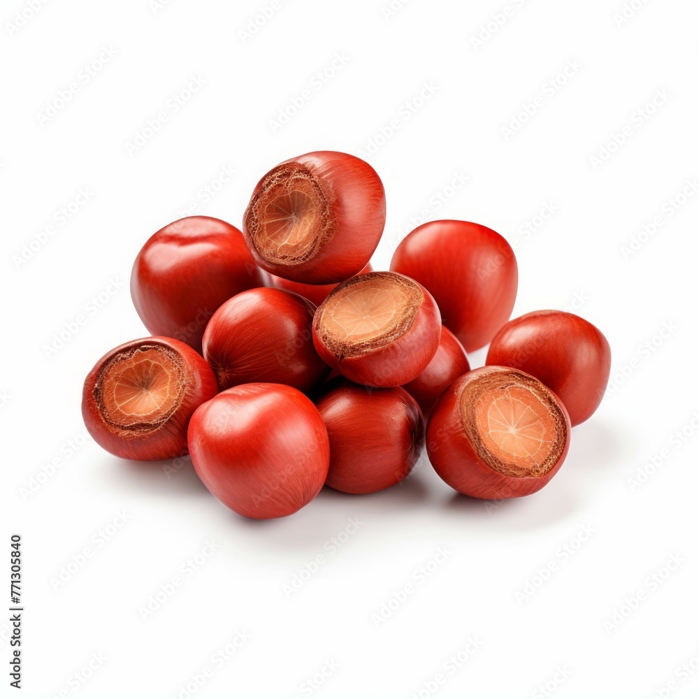 Quandong Nuts isolated on white background Quandong Nuts isolated on white background