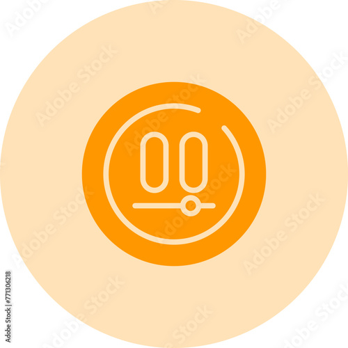Video Pause Circle Vector Icon