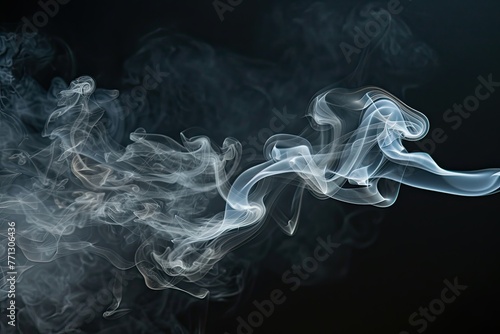 Smoke Isolated On Black