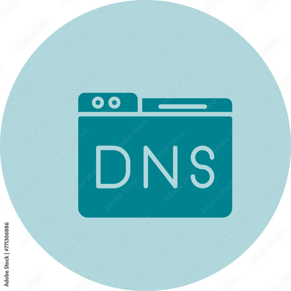 Domain DNS Management Vector Icon Domain DNS Management Vector Icon
