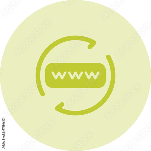 Domain Renewal Vector Icon