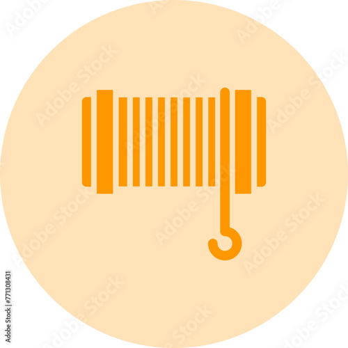 Cable Pulling Rope Vector Icon