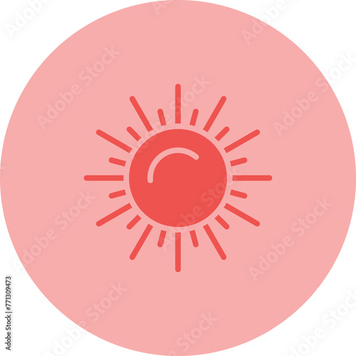 Sun Vector Icon