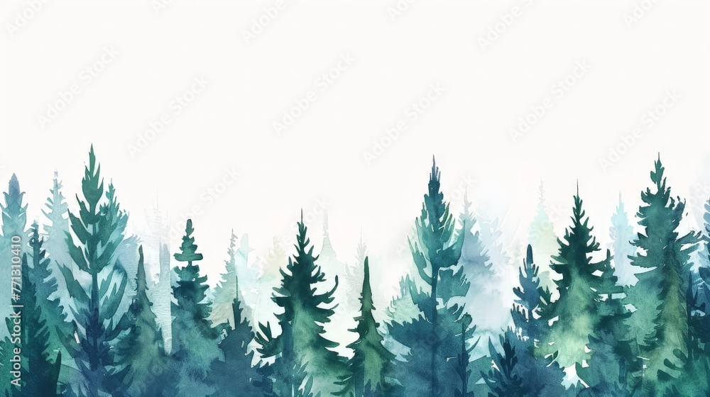 Lush Forest Painting