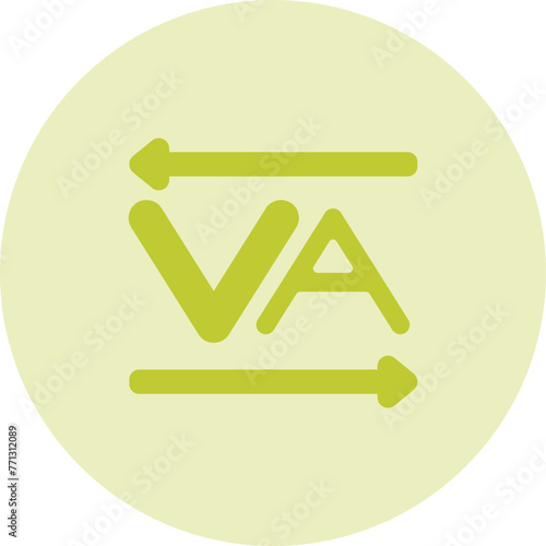 Kerning Vector Icon