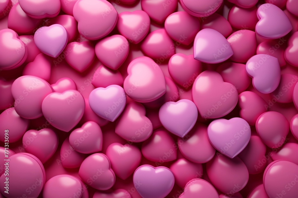 red heart pattern in pink colors red heart pattern in pink colors