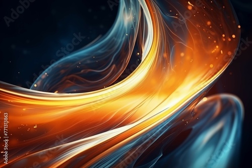 fire fire and liquid spiral in the dark background isolated free vector