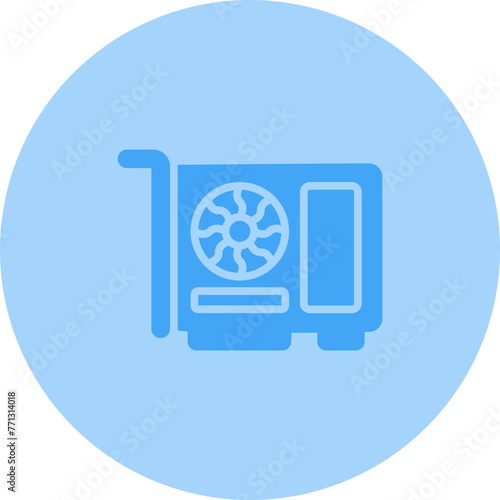 Graphic Card Vector Icon