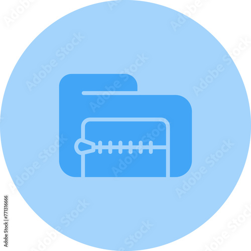 Zip File Vector Icon