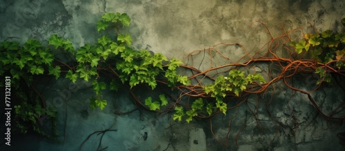 A vibrant green plant is fl...